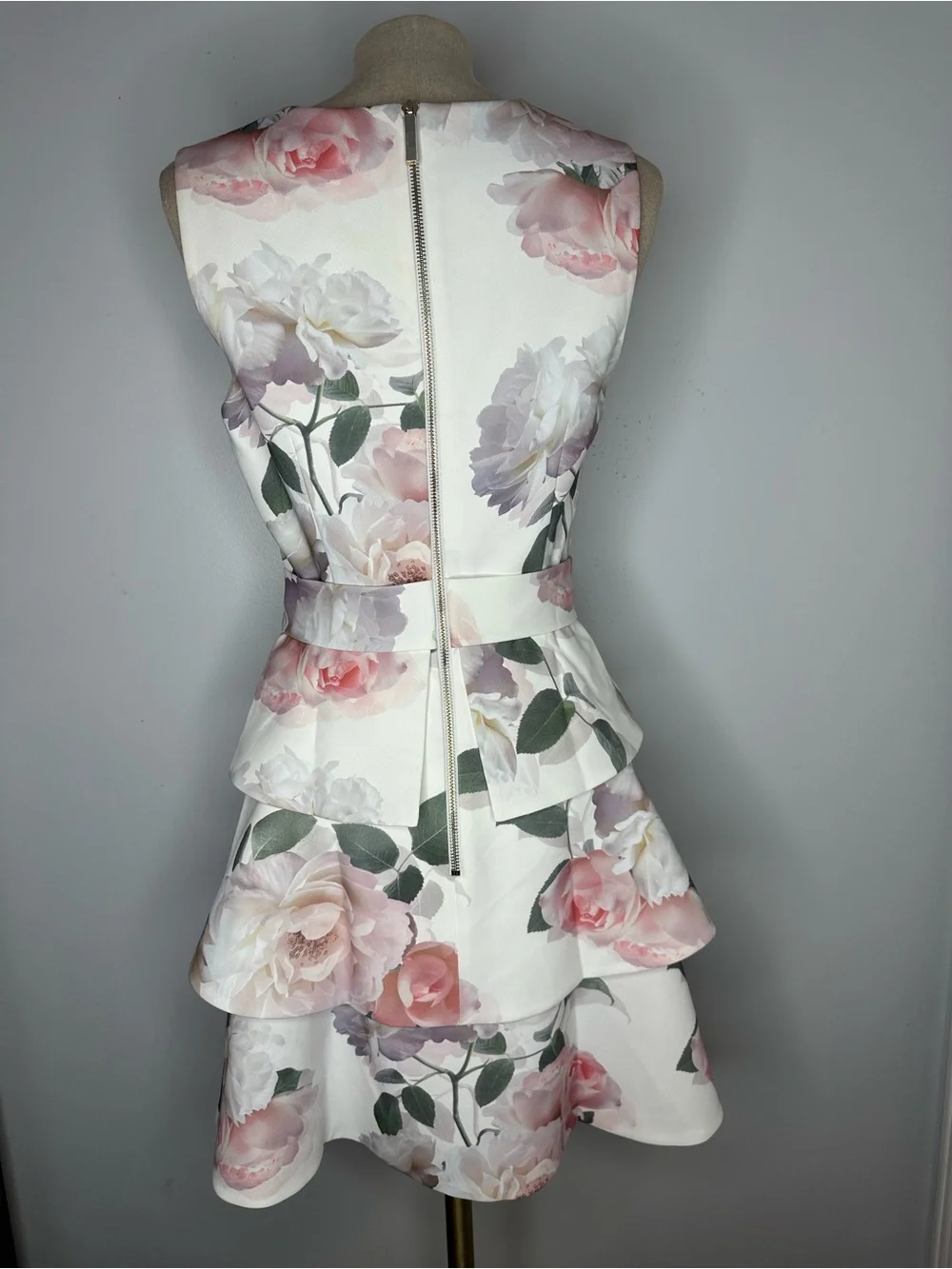 Ted Baker Dewana Bouquet Tiered Dress - Picture 3 of 10